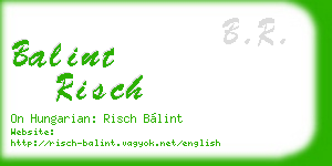 balint risch business card